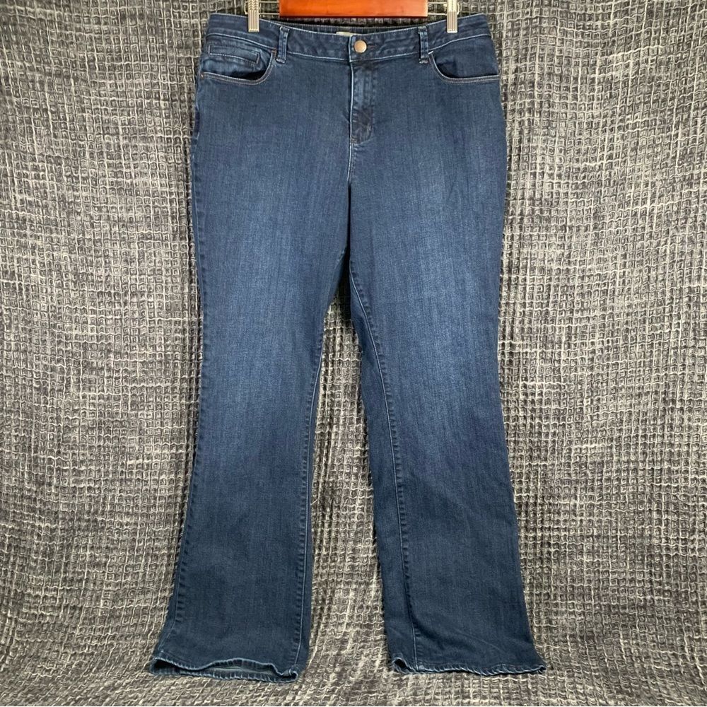 COLDWATER CREEK Straight Leg Denim Blue Jeans Women's Plus Size 16 #703